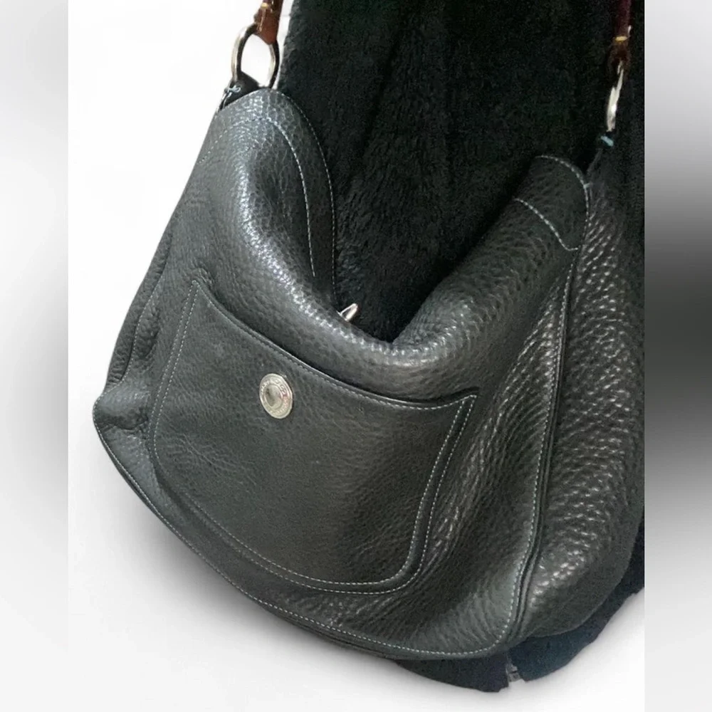 2005 Vintage Coach Chelsea 8A39 black pebbled leather shoulder bag - Picture 2 of 8